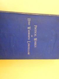 Antique Book: Longfellow’s Poetical Works published 1891