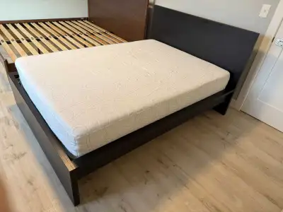 Ikea Queen bed frame and mattress, View more