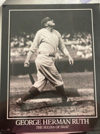 Babe Ruth Poster and Magazine