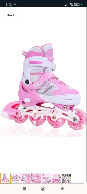 Adjustable Inline Skates for Kids Girls Boys Children Beginners,, View more