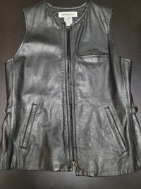 90's Vintage Jones & Co NY Womens Leather Vest -Price Firm-