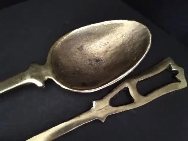 REDUCED Wall Decor Brass Fork & Spoon65561389079171122