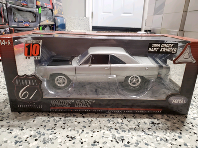 Rare BNIB SKU# 50504 Hwy Highway 61 1969 Dodge Dart Swinger Silver