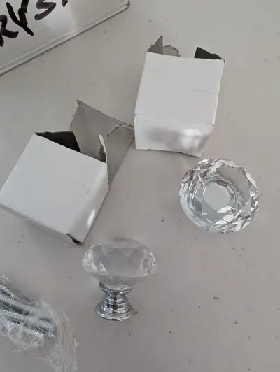 Crystal 1 inch knobs, View more