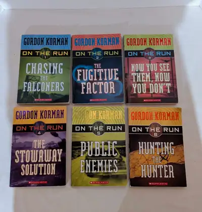 Gordon Korman "ON THE RUN" Series Books 1-6  Complete , View more