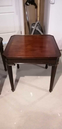 Eaton's Vintage Solid Mahogany Side Tables x 2