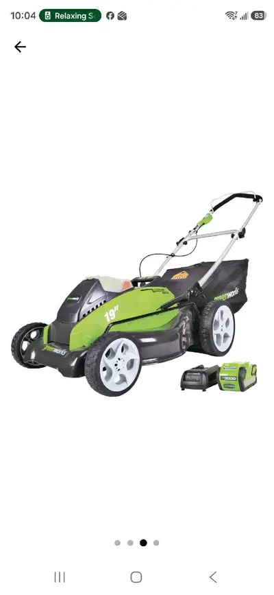 cordless lawnmower, View more