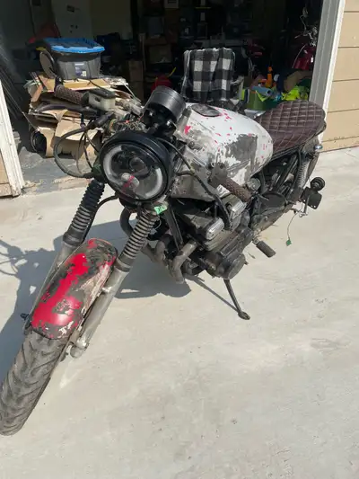 Bought it stock and started turning it into a cafe racer, but I don’t have the time to finish it any...