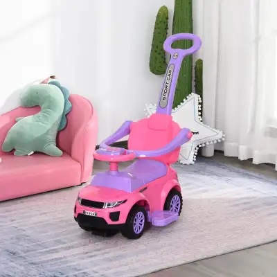 2 In 1 Kid Ride on Push Car Stroller Sliding Ride on Car with H, View more