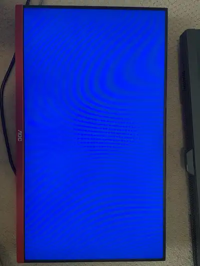 Like-new condition. No flickering or dead pixels. Does not come with desk stand, VISA mounting only....