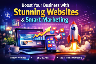 Grow Your Brand with Modern Web Development & Ads, View more