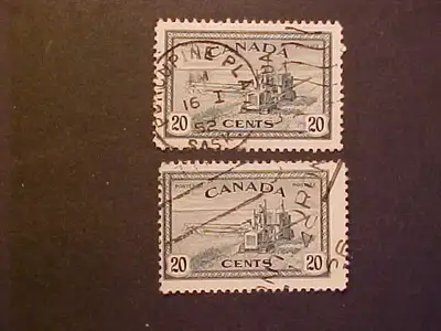 THIS IS A VERY NICE AND DRAMATIC EXAMPLE OF A MISPERFORATED STAMP. IT OCCURRED ON SCOTT 271 THE 20 C...