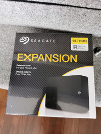 BNIB Seagate 14TB USB 3.0 External HDD, Expansion Desktop 14TB