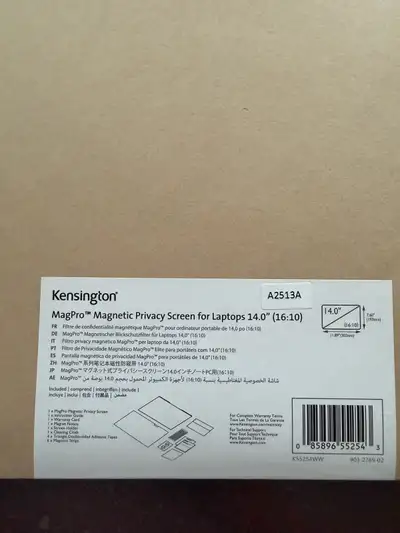 Kensington MagPro Magnetic Privacy Screen 14” 16:10 Brand new, View more