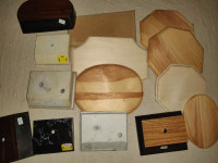 Wood Plaque and Trophy Bases 14-pc Assortment