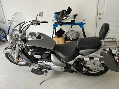 58,000 km. Nice midsized bike for all day cruising. Great for 2 up adventures. Really nice condition...