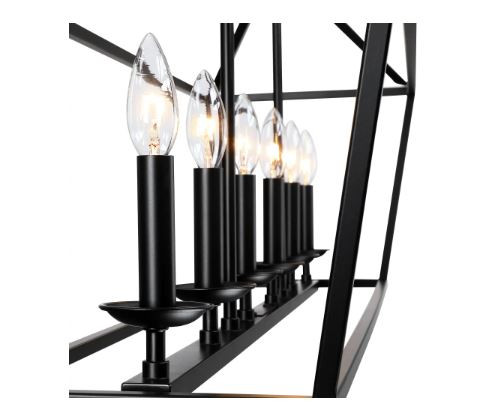 Hukuro 6-Light Matte Black Finish Modern Pendant Chandelier in Indoor Lighting & Fans in Kitchener / Waterloo - Image 3