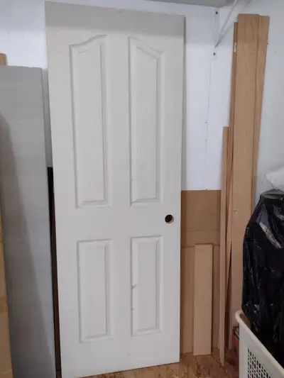 28" door slab with frame - new, View more