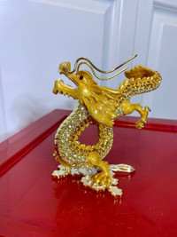 Rare Dragon Jewelled Figurine