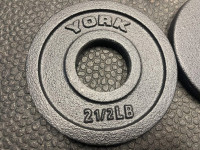 Barbell Weight Plates 2.5 Pounds LBS Olympic York BRAND NEW