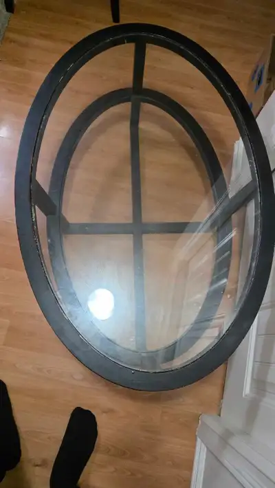 Glass coffee table with side tables. Regular wear tear Comes from smoke free, pet free home Pickup i...