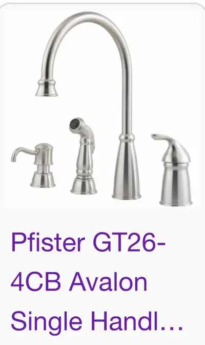 Kitchen faucet tap Price Pfister Avalon never installed, View more