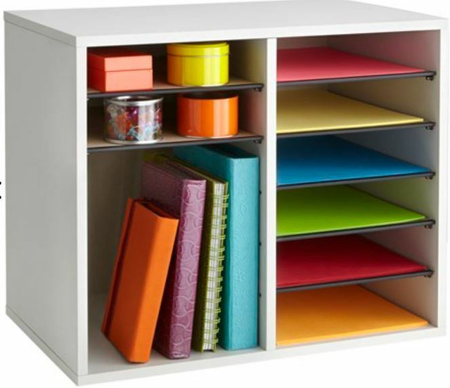 Wood Adjustable Literature Organizer - 12 Compartment in Storage & Organization in Medicine Hat - Image 4
