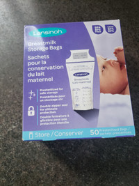 LANSINOH 50 count.....NEW BOX Breastmilk storage bags....