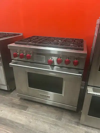 36”WOLF DUEL FUEL 6 BURNER, View more