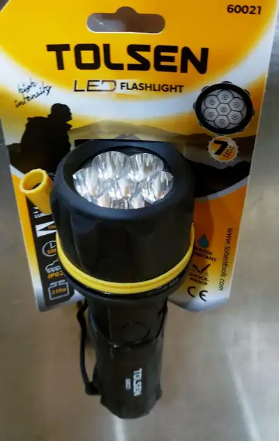 New LED  Flashlight uses 2 D cell batteries Tolsen 60020, View more
