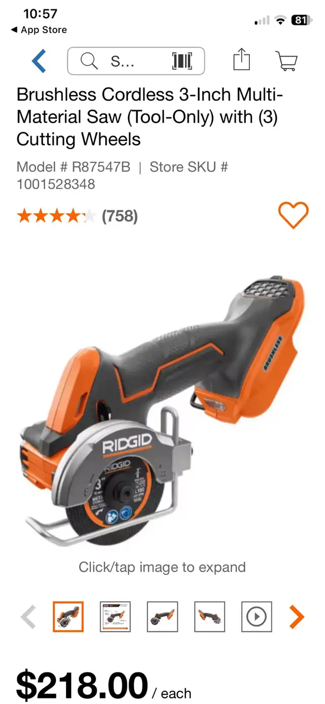 Ridgid tool /Battery Kit in Power Tools in London - Image 4