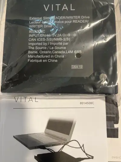 Vital External slim reader DVD/CD, View more