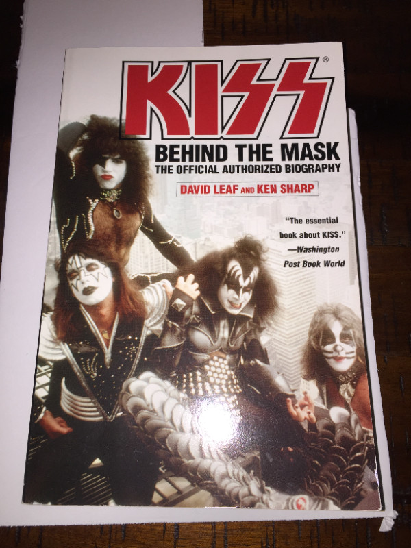KISS Behind the mask band bio, soft cover book in Non-fiction in Sudbury