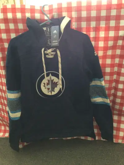 Adidas NHL Jers hood sweatshirts long sleeve blue s/p, View more