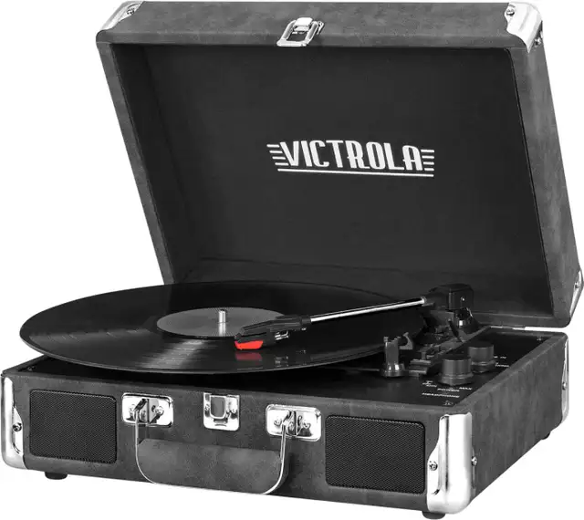 Victrola Bluetooth suitcase turntable in Stereo Systems & Home Theatre in Oshawa / Durham Region - Image 2