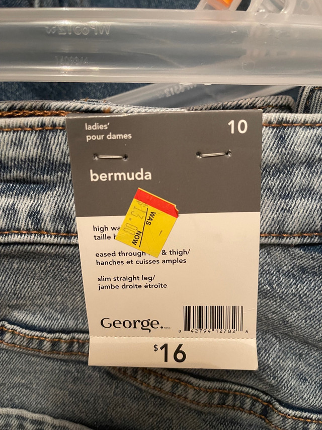 $10 per pair New Ladies Denim Shorts sizes 10 14 and 16 George b in Women's - Bottoms in Thunder Bay - Image 3