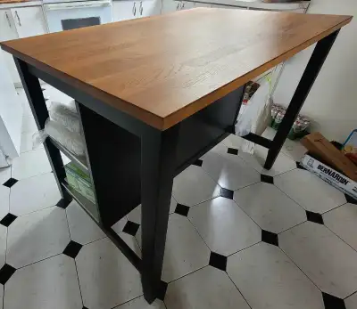 IKEA Island for sale. Love this guy. Perfect size for a prep station, bistro table or filling a spac...