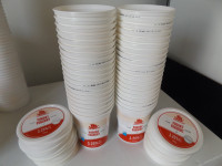 ORIGINAL LOT of 40 EMPTY PHOENICIA YOGURT CONTAINERS w/ LIDS