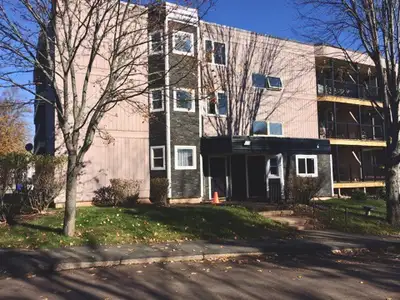 The Charter House buildings are located in an established neighbourhood, surrounded by mature trees...