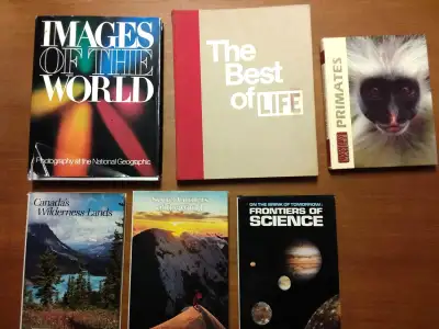 6 Vintage National Geographic & LIFE Hardcover Books, View more
