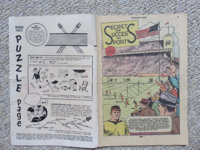 Treasure Chest Vol. 11 #4 - Secrets of Success in Sports - 1955 in Arts & Collectibles in Ottawa - Image 2