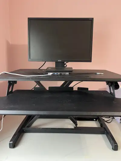 Sit-Stand Desk Converter / Desktop Riser, View more