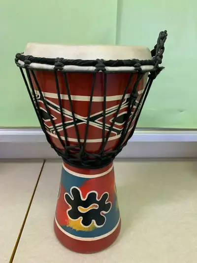African djembe drum 17 inches tall, View more