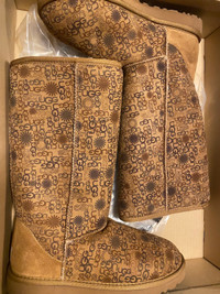 Size 8 Ugg Boots Classic Tall Logo - $100 (new, never worn)
