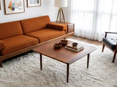 Refinished mid-century modern (MCM) danish teak coffee table , View more