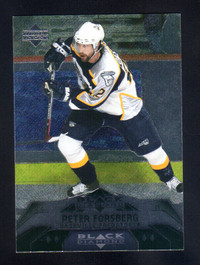 2007-08 Peter Forsberg Upper Deck Black Diamond Jersey Nashville Predators