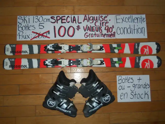 Ensembles kit de ski alpin et twin tip 130 140 cm in Ski in Saint-Hyacinthe - Image 6