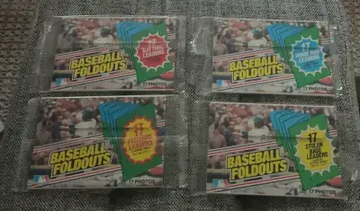 1983 Topps Baseball 4 Foldouts: Pitcher, Stolen Bases, Homers +, View more