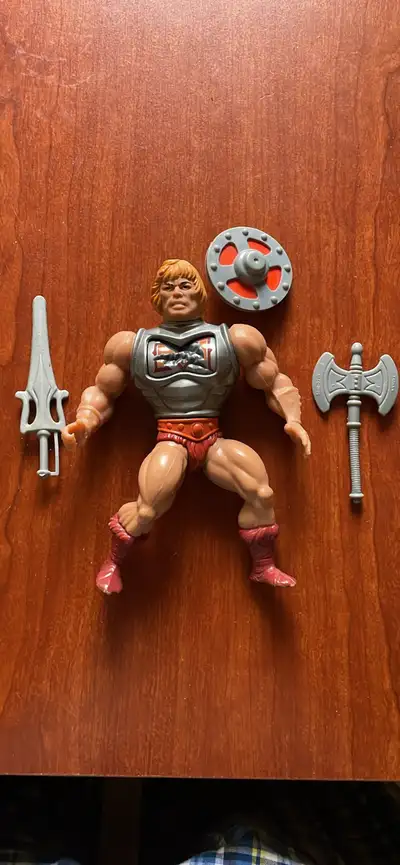 Vintage 1983 Masters of the Universe Battle Damage He-Man Figure, View more
