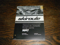 Skiroule 1967 Snowmobile parts List Manual and Engine Parts